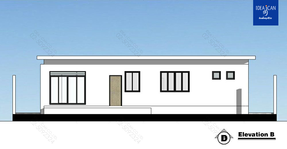 แบบบ้านชั้นเดียวสไตล์โมเดิร์น, แบบบ้าน 1 ชั้น, แบบบ้าน 2 ห้องนอน, ห้องน้ำสไตล์โมเดิร์น, พื้นที่ใช้สอย 171 ตร.ม., FF-H1-17101.09, แบบบ้านสไตล์โมเดิร์น, แบบบ้านโมเดิร์น, แบบบ้าน modern , รับเหมาก่อสร้าง, รับออกแบบ, รับออกแบบชั้นเดียว,แบบบ้านชั้นเดียว