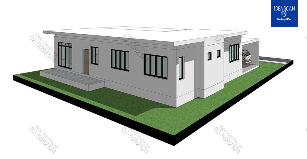 แบบบ้านชั้นเดียวสไตล์โมเดิร์น, แบบบ้าน 1 ชั้น, แบบบ้าน 3 ห้องนอน, ห้องน้ำสไตล์โมเดิร์น, พื้นที่ใช้สอย 180 ตร.ม., FF-H1-18001.09, แบบบ้านสไตล์โมเดิร์น, แบบบ้านโมเดิร์น, แบบบ้าน modern , รับเหมาก่อสร้าง, รับออกแบบ, รับออกแบบชั้นเดียว,แบบบ้านชั้นเดียว