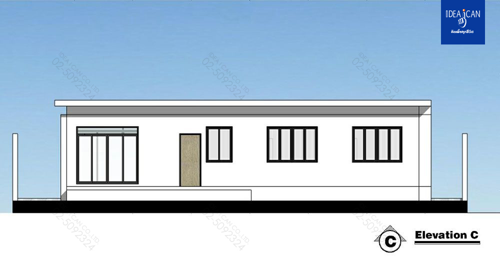 แบบบ้านชั้นเดียวสไตล์โมเดิร์น, แบบบ้าน 1 ชั้น, แบบบ้าน 2 ห้องนอน, ห้องน้ำสไตล์โมเดิร์น, พื้นที่ใช้สอย 182 ตร.ม., FF-H1-18201.09, แบบบ้านสไตล์โมเดิร์น, แบบบ้านโมเดิร์น, แบบบ้าน modern , รับเหมาก่อสร้าง, รับออกแบบ, รับออกแบบชั้นเดียว,แบบบ้านชั้นเดียว