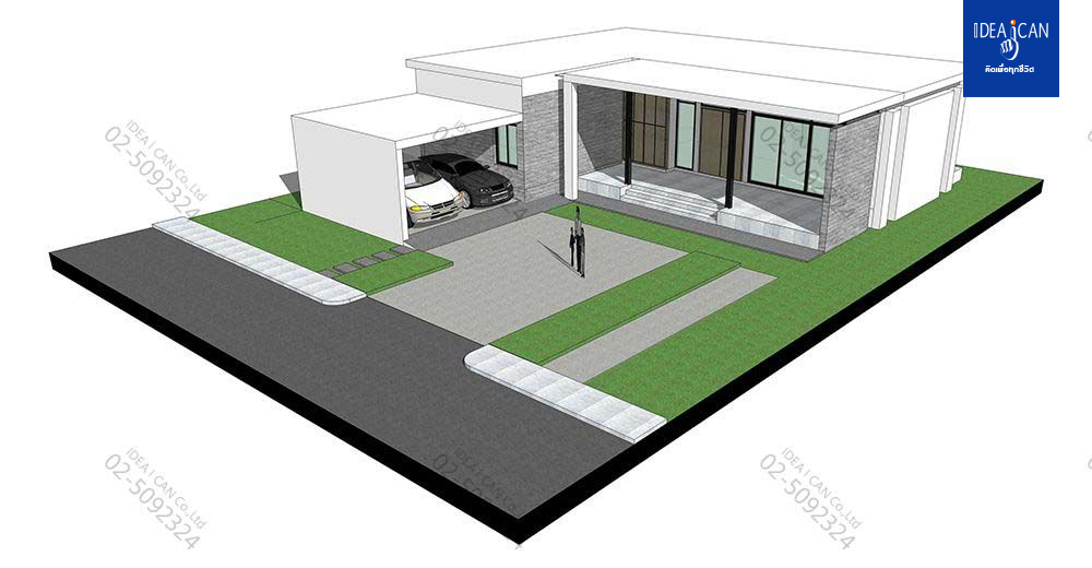 แบบบ้านชั้นเดียวสไตล์โมเดิร์น, แบบบ้าน 1 ชั้น, แบบบ้าน 2 ห้องนอน, ห้องน้ำสไตล์โมเดิร์น, พื้นที่ใช้สอย 182 ตร.ม., FF-H1-18201.09, แบบบ้านสไตล์โมเดิร์น, แบบบ้านโมเดิร์น, แบบบ้าน modern , รับเหมาก่อสร้าง, รับออกแบบ, รับออกแบบชั้นเดียว,แบบบ้านชั้นเดียว