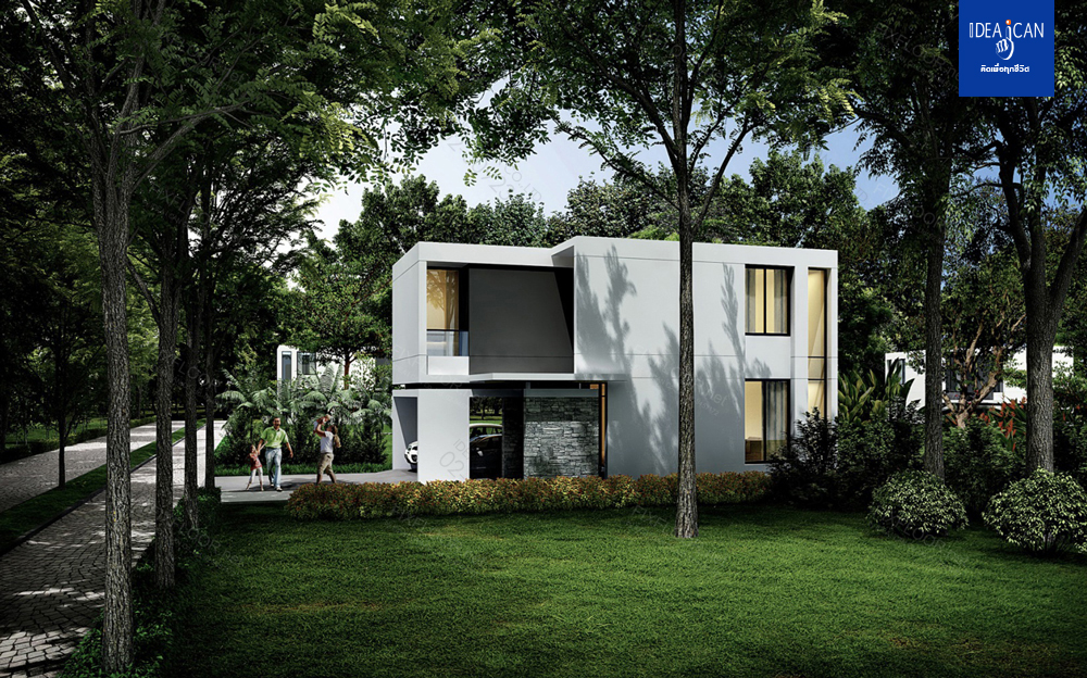 แบบบ้านสองชั้น,3D Perspective, รับสร้างบ้าน, แปลนบ้าน, บริษัทรับสร้างบ้าน, แบบบ้านโมเดิร์น, แบบบ้าน modern , แบบบ้านสองชั้น modern style