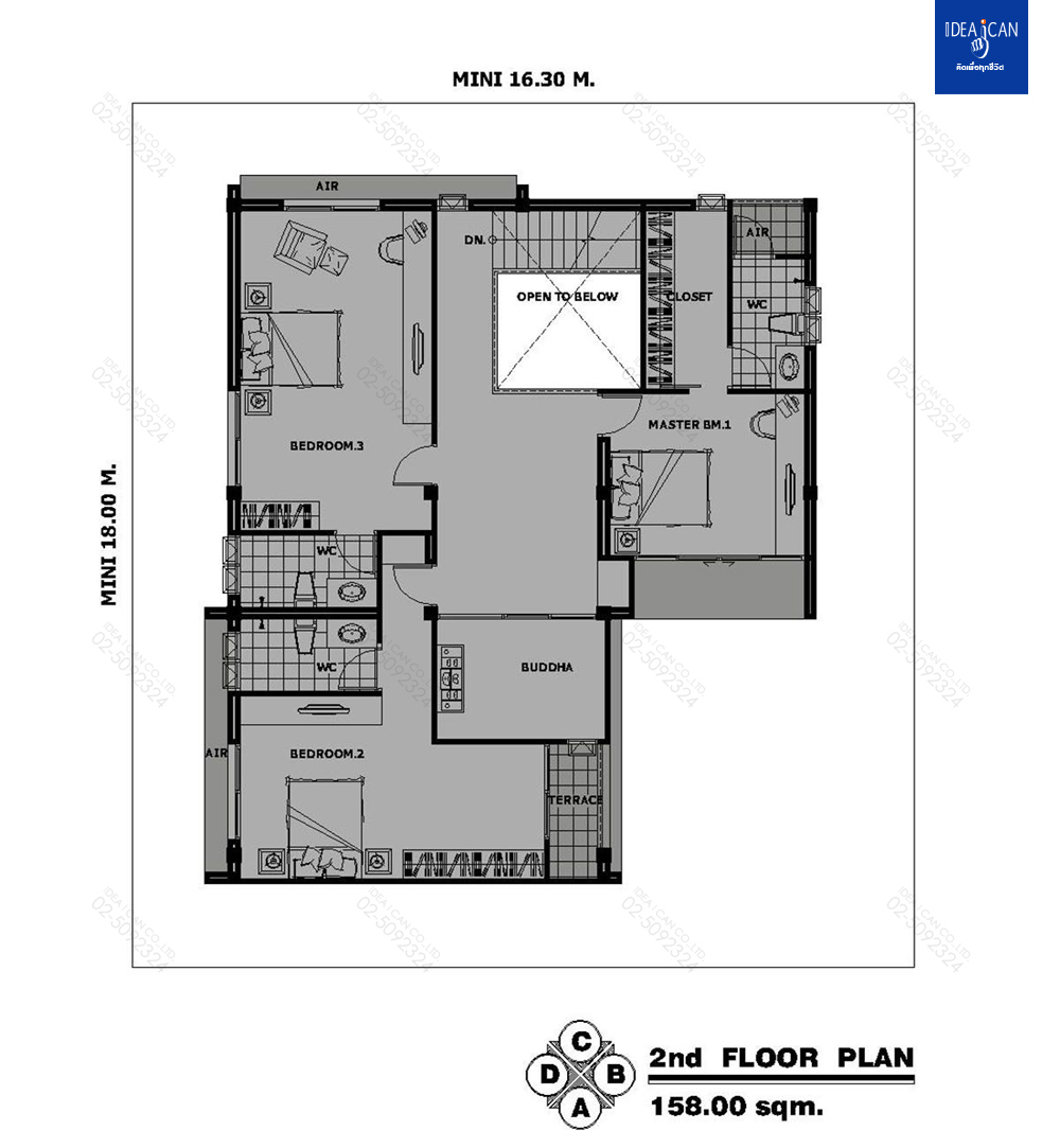 แบบบ้านสองชั้นสไตล์โมเดิร์น, แบบบ้าน 2 ชั้น, แบบบ้าน 4 ห้องนอน, ห้องน้ำสไตล์โมเดิร์น, พื้นที่ใช้สอย 349 ตร.ม., FF-H2-34901.09, แบบบ้านสไตล์โมเดิร์น, แบบบ้านโมเดิร์น, แบบบ้าน modern , รับเหมาก่อสร้าง, รับออกแบบ, รับออกแบบสองชั้น,แบบบ้านสองชั้น